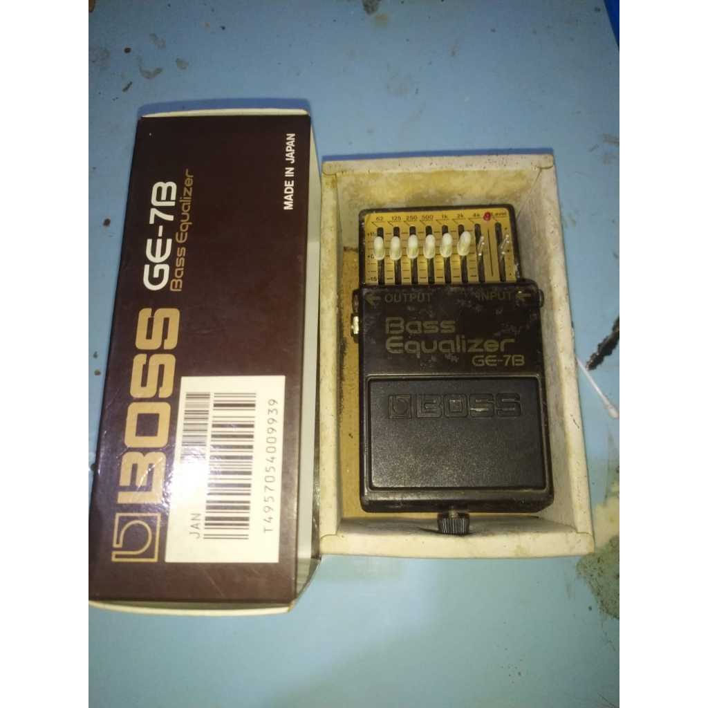 pedal effect efek bass BOSS Equalizer GE-7B made in japan