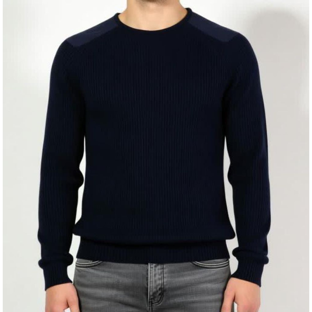 Zara Man Suede Combi Sweater