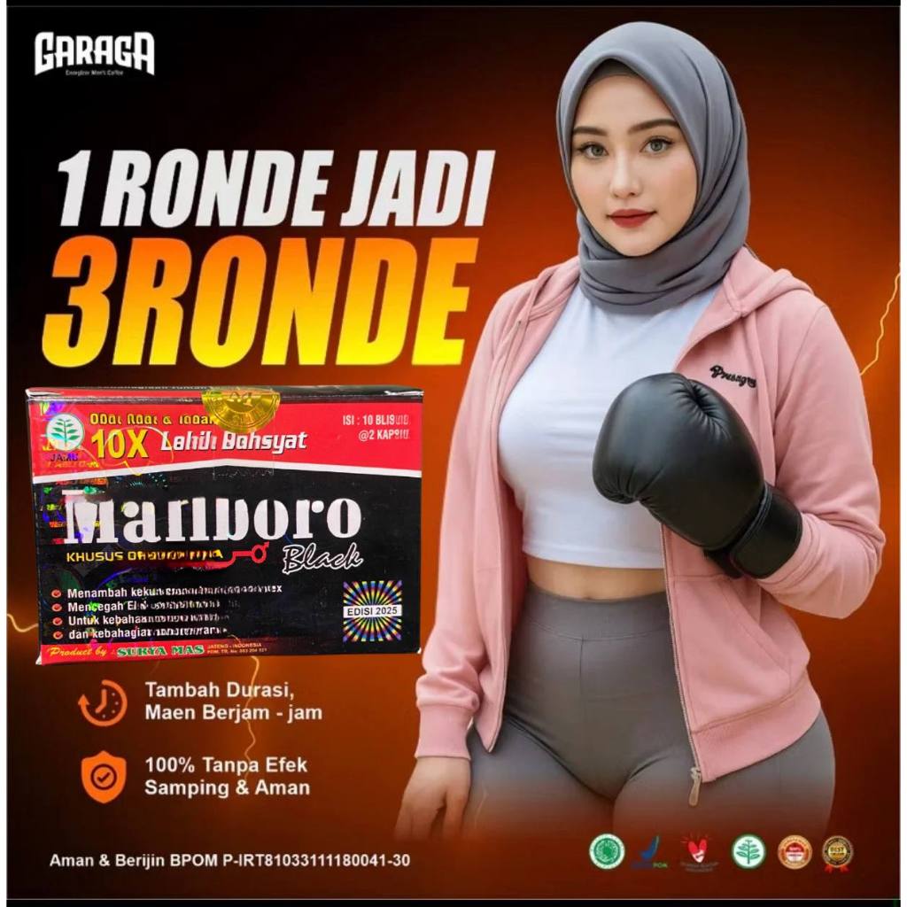 GARAGA Gingseng Stamina Pria Kuat KeTahanan Lama Original BPOM Halal Rasa Caramel
