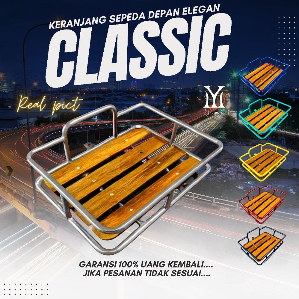 KERANJANG DEPAN SEPEDA ORIGINAL UNIVERSAL PNP MTB MINION FIXIE MINIVELO 27.5 20 INCHIE INCHI SEPEDA 