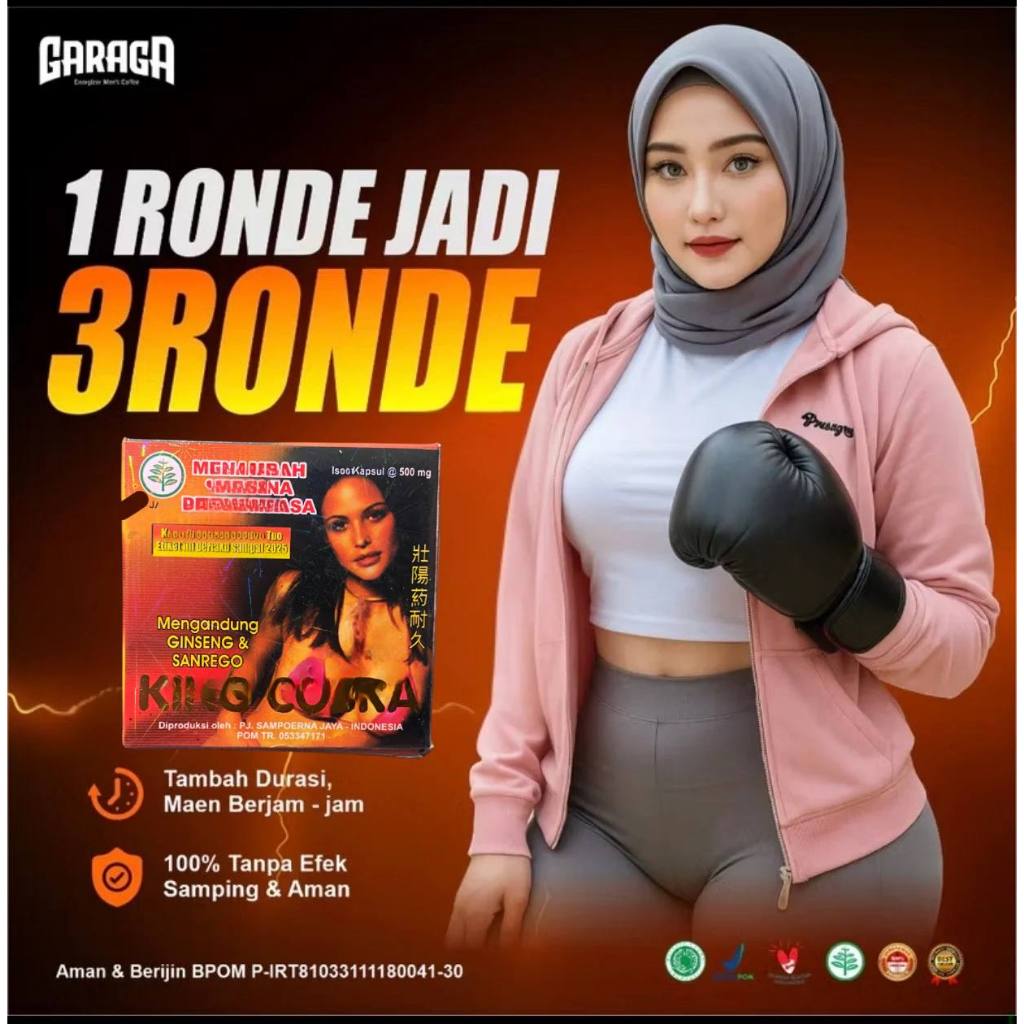 GARAGA Gingseng Stamina Pria Kuat KeTahanan Lama Original BPOM Halal Rasa Caramel