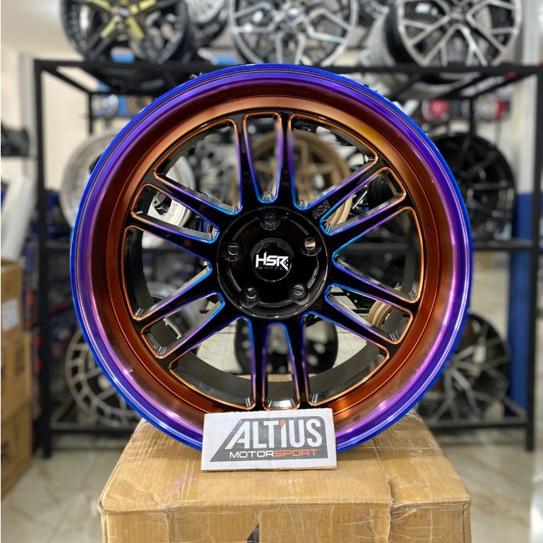 Velg Mobil Ring 17 HSR BOROKO BLY01 Pelek Mobil R17 RAINBOW Innova Reborn Hrv Crv Juke Rush