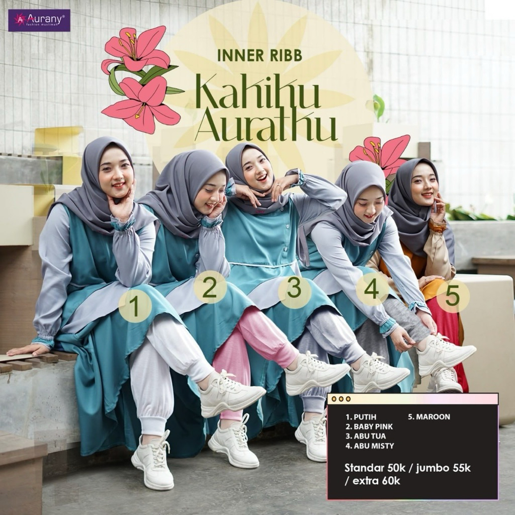 CELAMIS Aurany Inner Ribb Celana Dalaman Gamis Dewasa Promo Sale