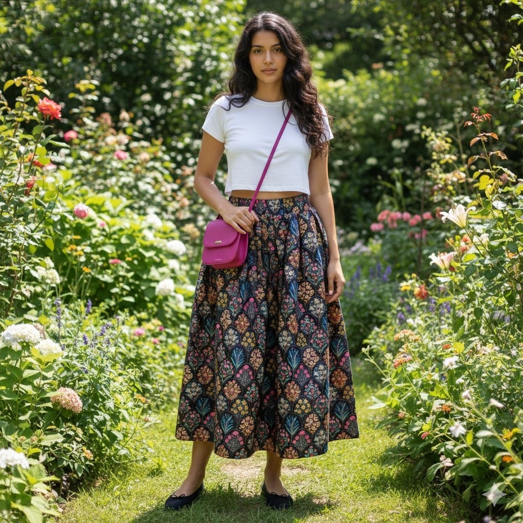 ROK ETNIK VINTAGE BOHEMIAN
