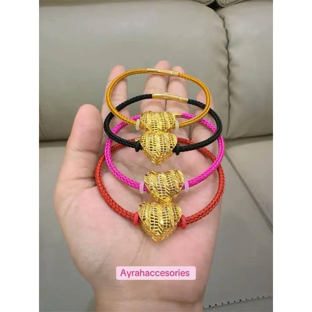 Ayrahaccesories gelang tali Pandora mainan love