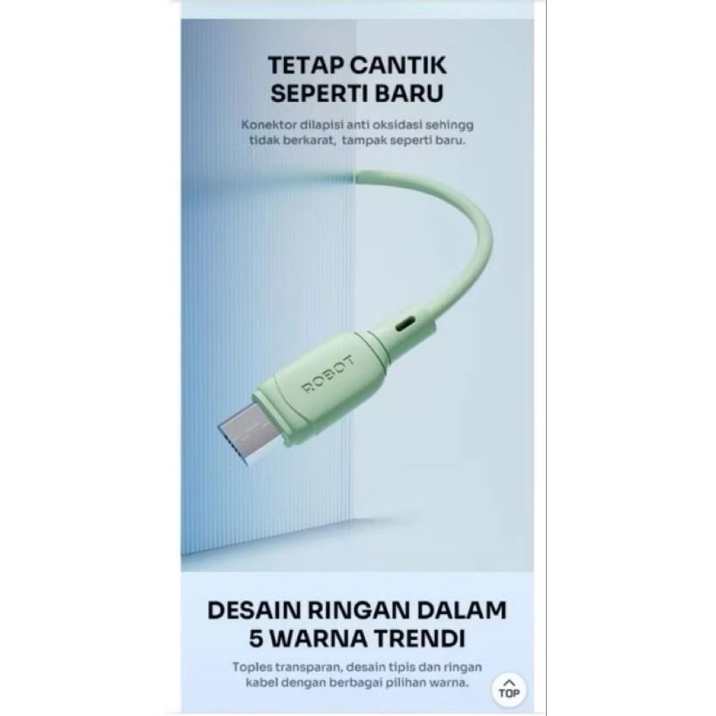 KABEL DATA MICRO USB ROBOT RBM100S ORI