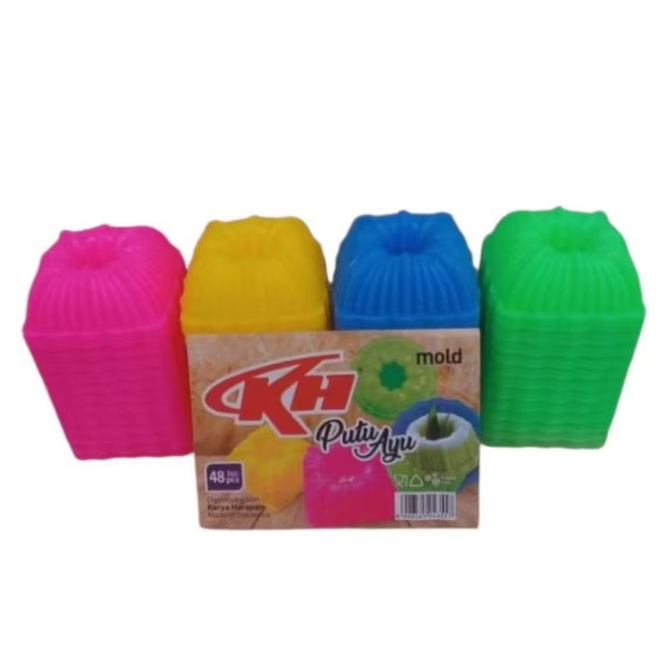 24 Pcs Cetakan Kue Putu Ayu Segi Merk KH/Cetakan Putu Ayu Segi/Cetakan Kue Putu Ayu Segi KH