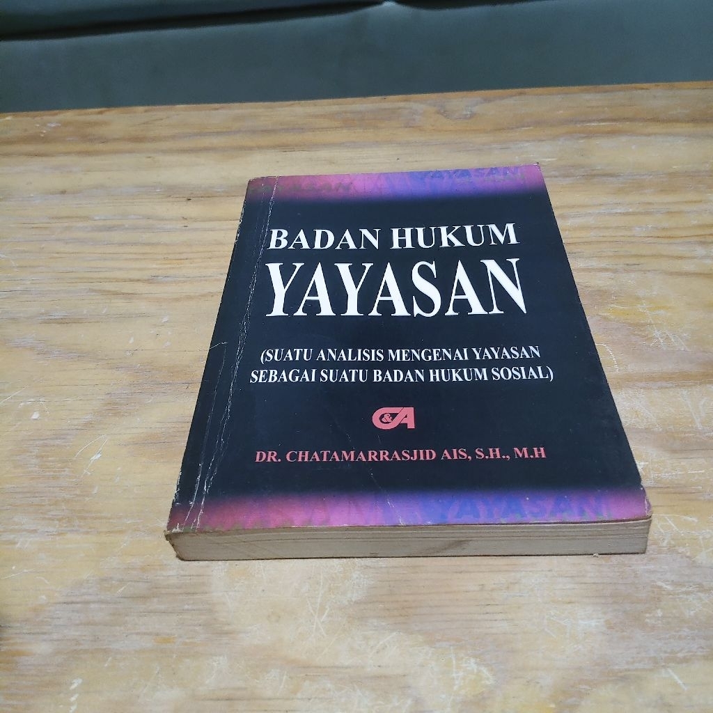Buku Badan Hukum Yayasan