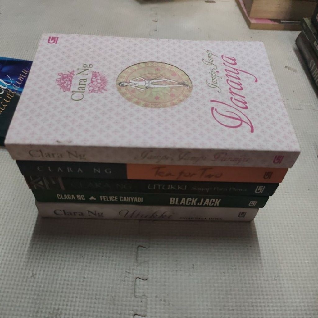 novel percintaan Romansa Karya Clara Ng Ready Banyak judul utukki/black Jack/tea for two / varaiya /
