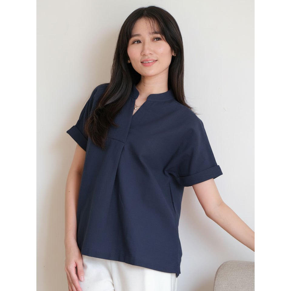 Meltrick - Noelle Blouse Navy