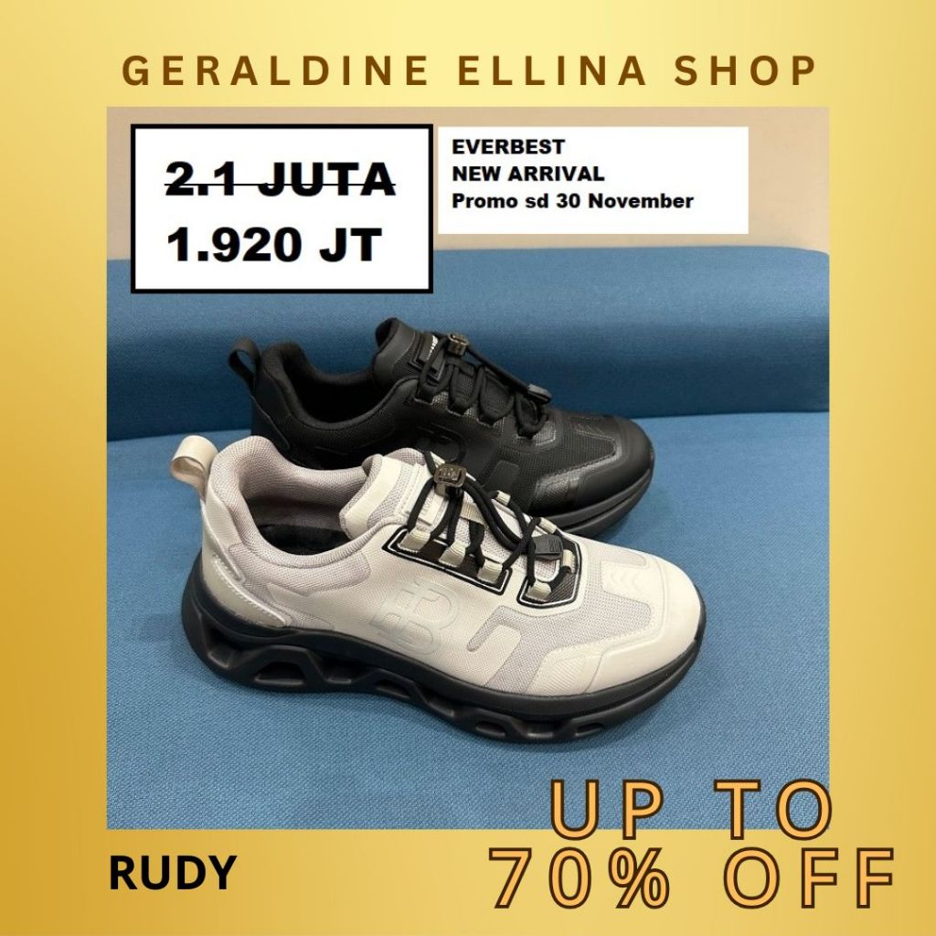 Sepatu sneakers snekers EVERBEST pria original 100% SERI ILO