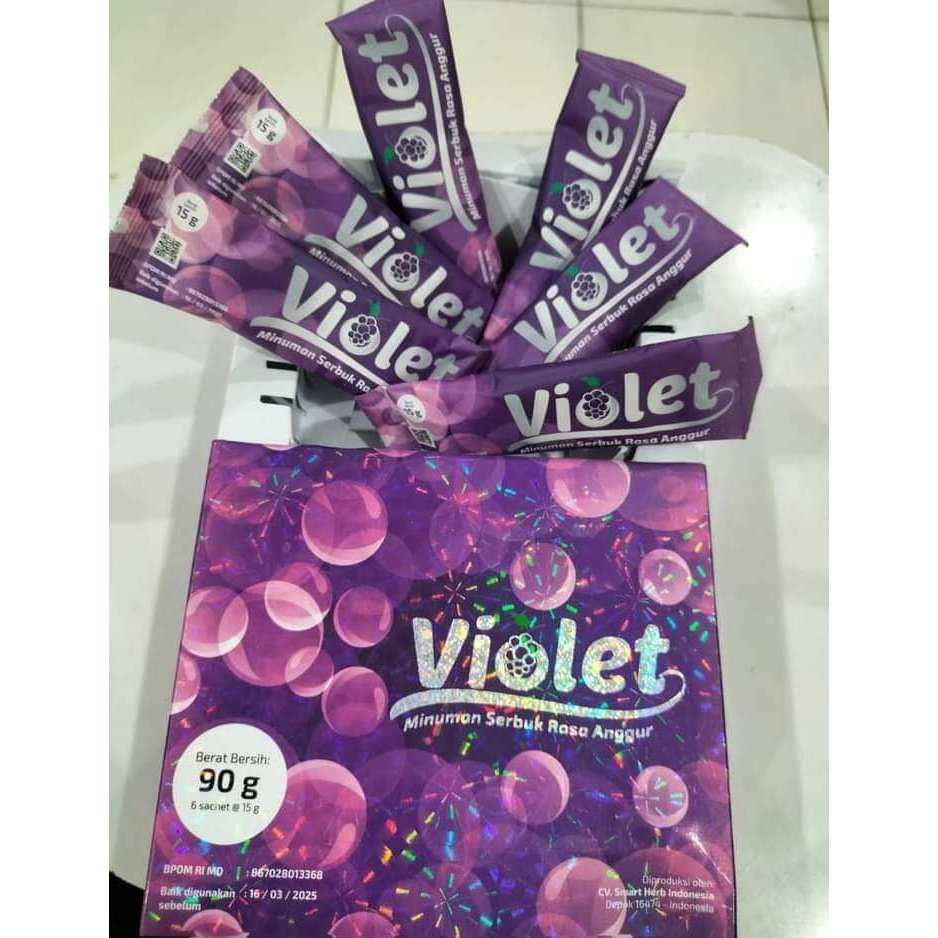 VIOLET KOLAGEN MINUMAN RASA ANGGUR KOLAGEN MINUMAN PERAWATAN KULIT