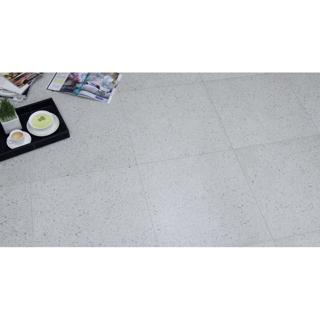 Roman Granit Matt Anti Slipp 60x60 dTerrazo Bone/ Terazo Teraso Putih Tulang Broken White