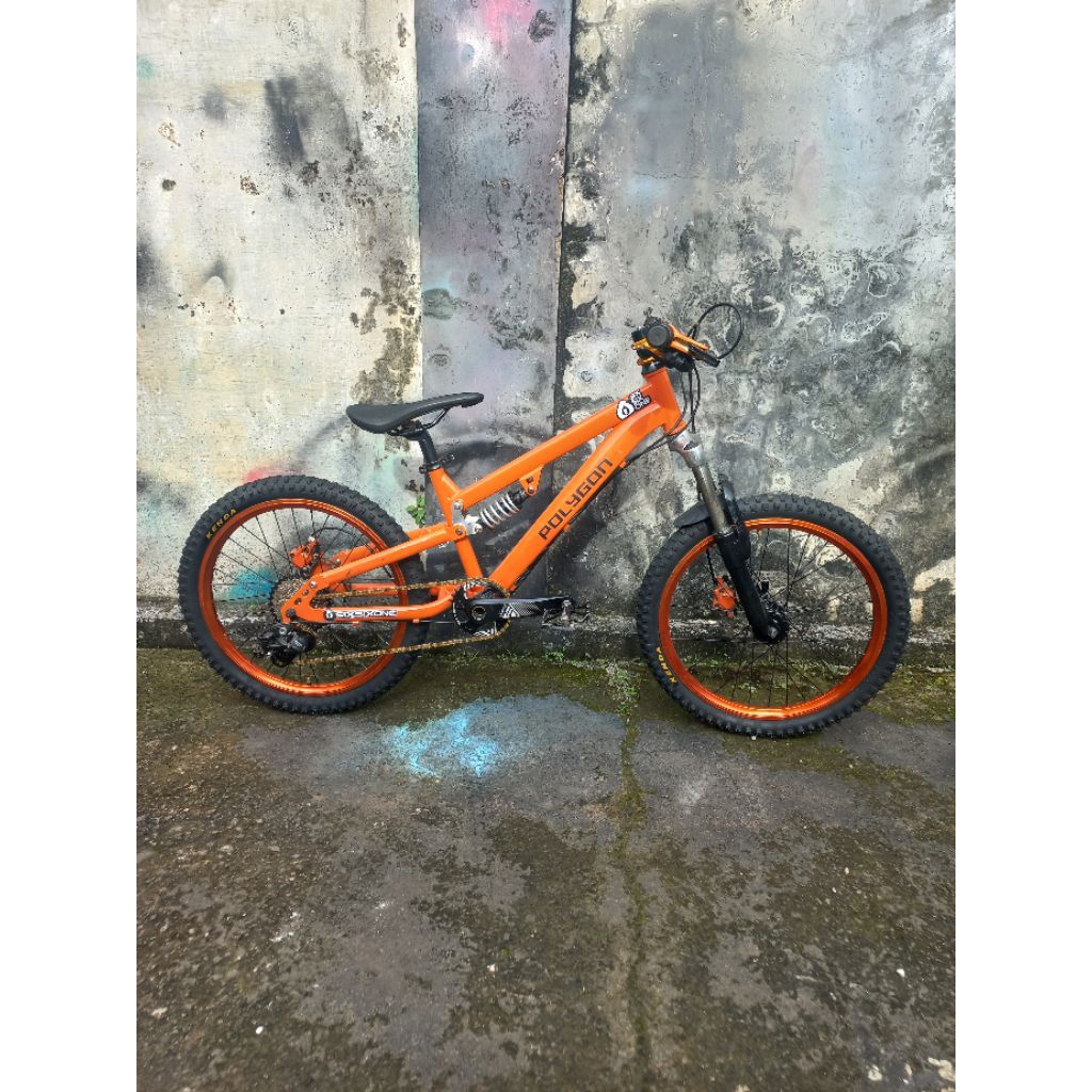 Fullbike sepeda polygon rapid 20 inch mtb enduro downhill