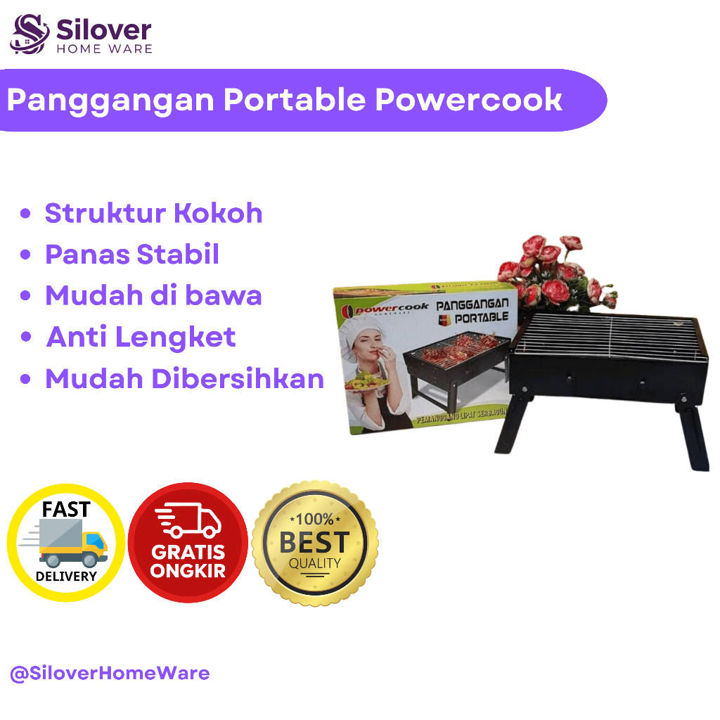 Panggangan Grill Bakaran Ikan Anti Lengket BBQ