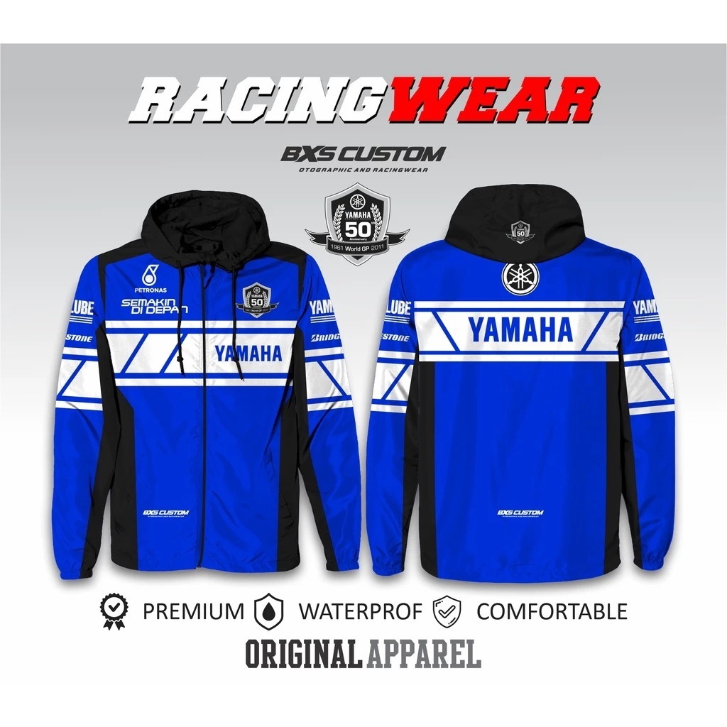 JAKET  YAMAHA | MOTOGP JAKET LIVERY YAMAHA WATERPROOF