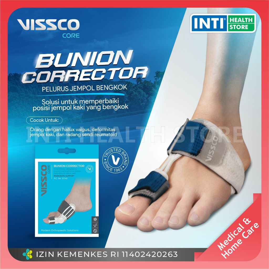 VISSCO | Bunion Corrector Universal With Splint (0749) | Bunion Support
