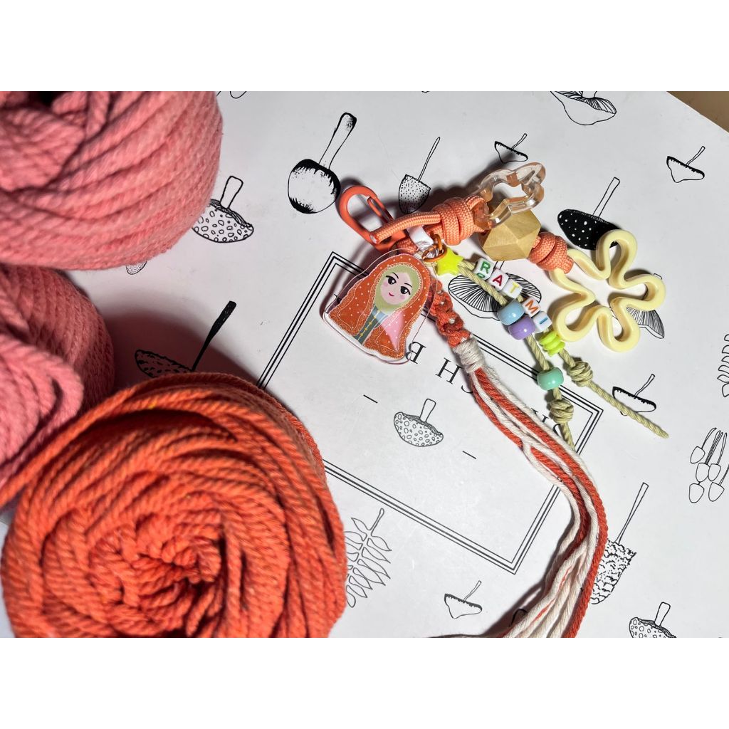 KEYCHAIN CUSTOM - Tudung Manto Warisan Lingga