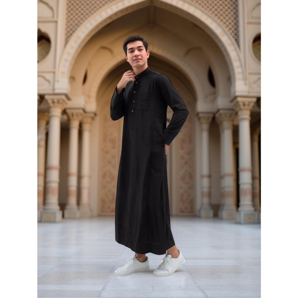 GAMIS / JUBAH AL HARAMAIN ORIGINAL BARANG IMPORT ( jubah al haromain ) gamis haramain saudi putih