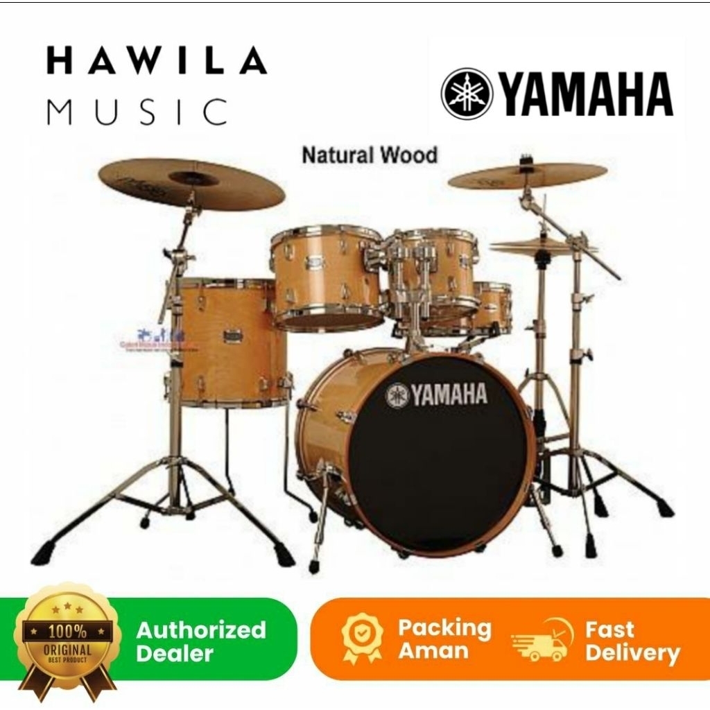 Drum Akustik Yamaha Stage Custom Birch 5pcs Drum Acoustic