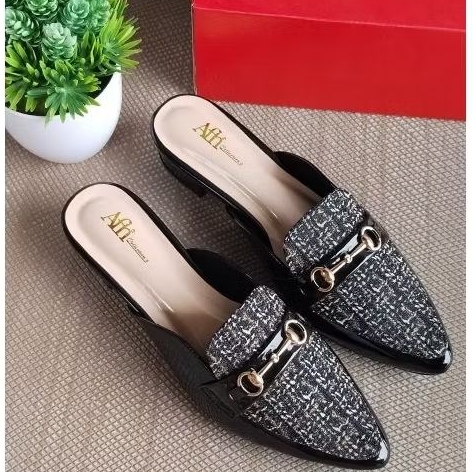 SANDAL SEPATU WANITA JUMBO BIGG SIZE GLOSSY SANDAL WANITA KOREAN STYLE SIZE 37-46