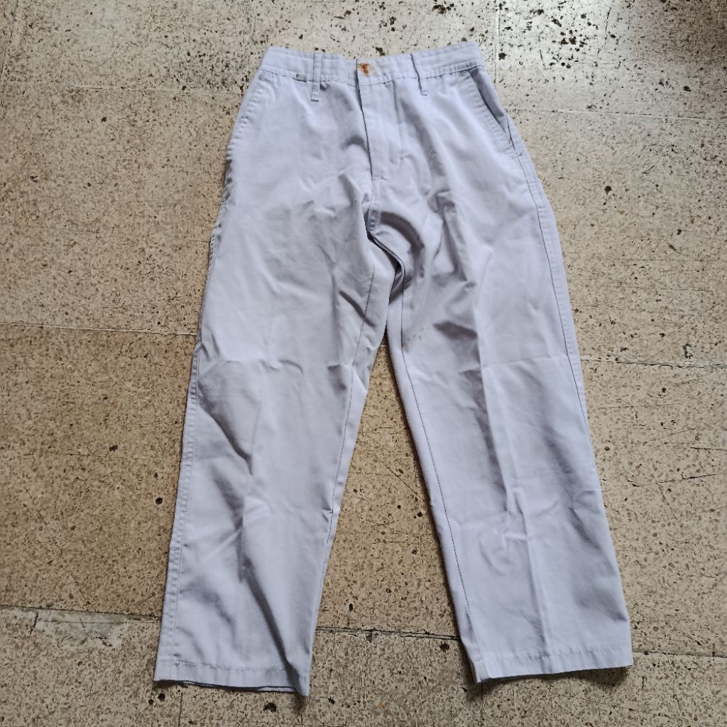 PL celana panjang putih merk seragam / ton 65