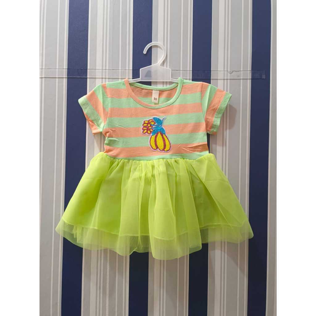 mini dress/dres baby/mini dres baby/baju batam/batam/dres pelangi baby/dres anak perempuan
