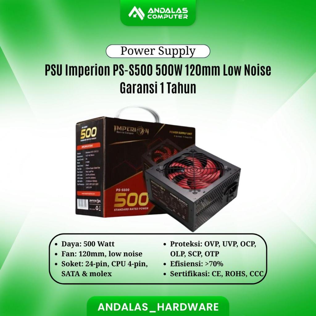 Imperion power supply 500 Watt/PSU imperion 500w Garansi 1 Tahun