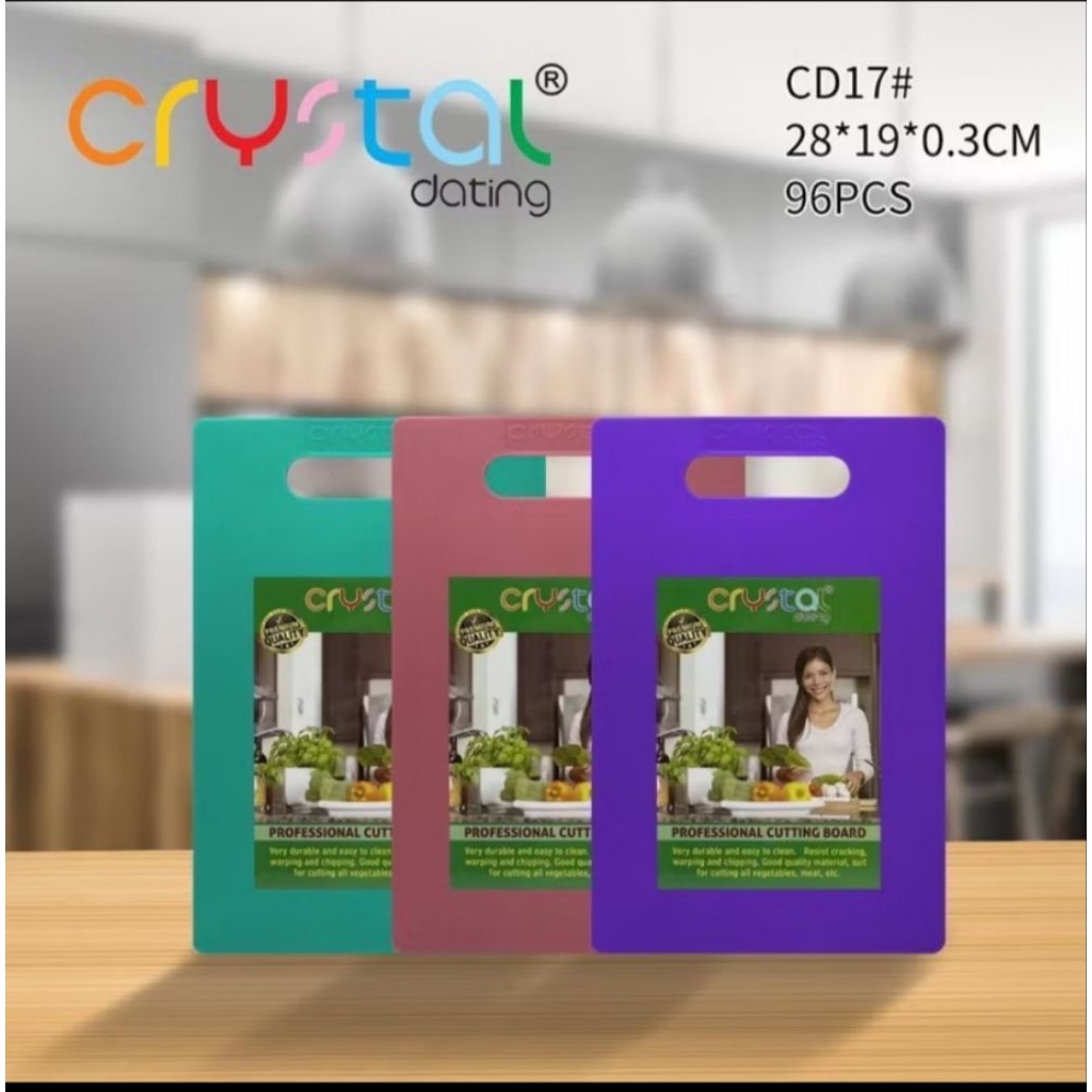 TALENAN WARNA CRYSTAL PLASTIK TEBAL