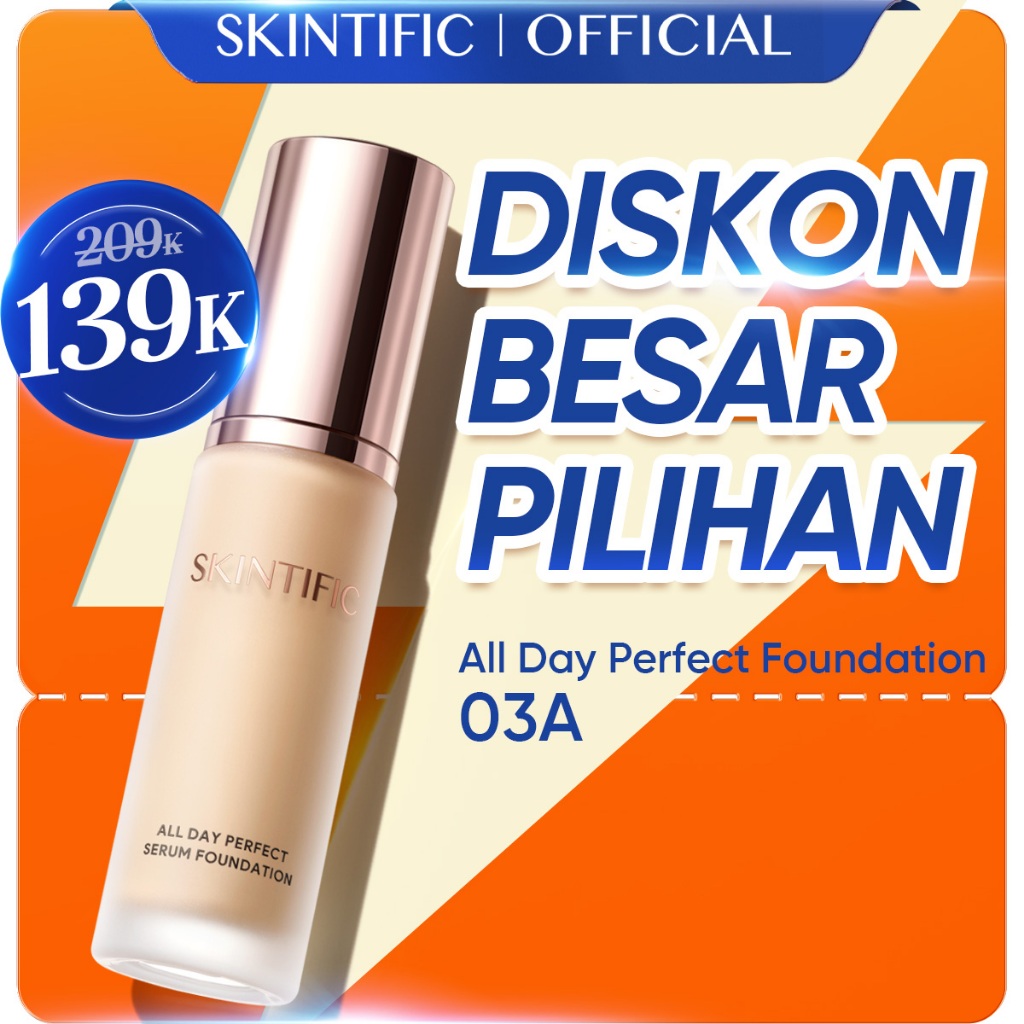 SKINTIFlC -ALL DAY PERFECT SERUM FOUNDATION | Perfect Coverage Blurring Skin Tint |make up foundatio