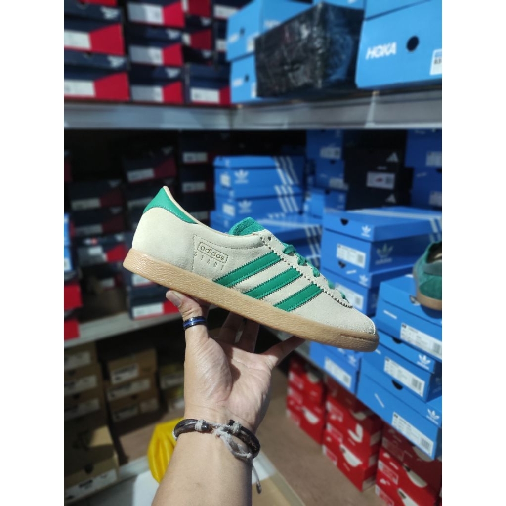 SEPATU SNEAKERS CASUAL ADIDAS STADT CREAM GUM ORIGINAL 100% BNIB RESMI