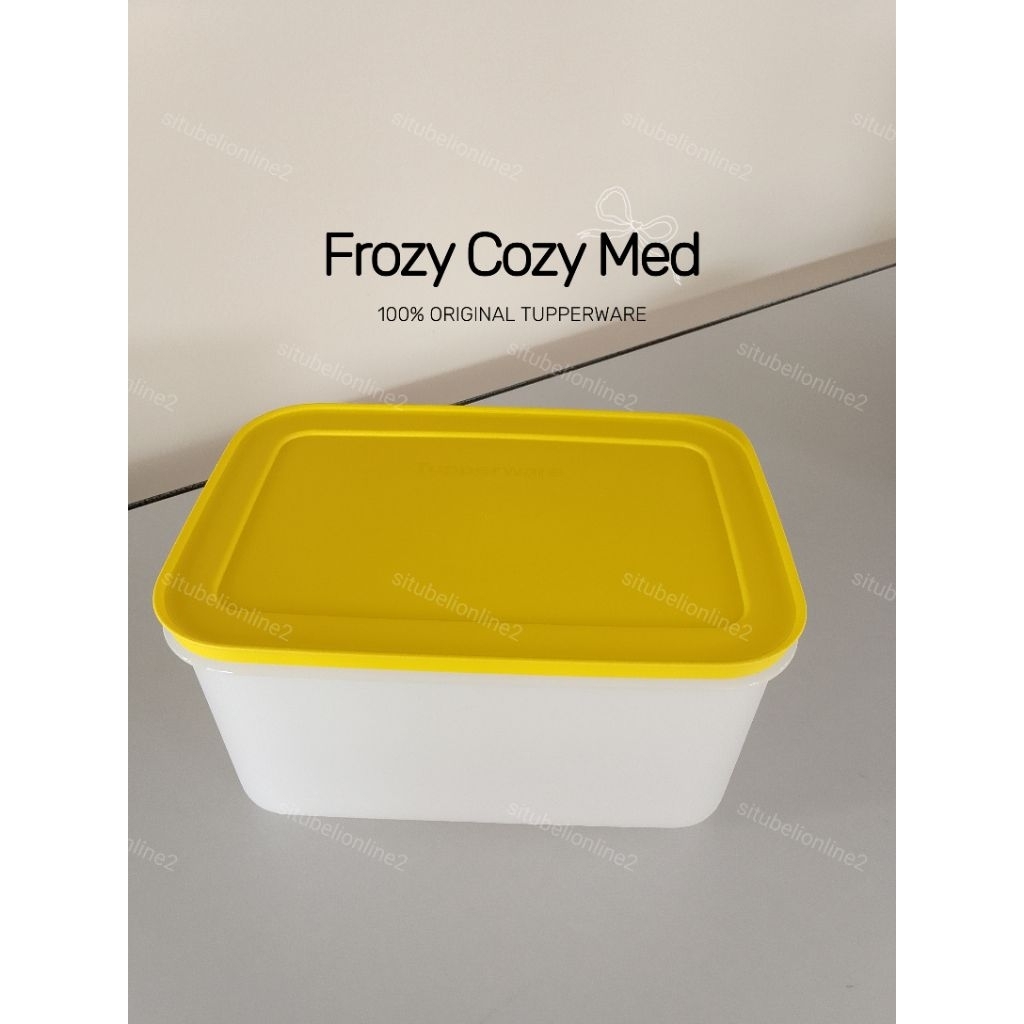 Frozy Cozy Med Tupperware Original - Putih Kuning - 2.5L