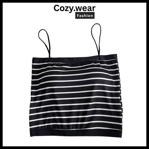 Cozy Wear Fashion Tanktop Bra With Cup Singlet Wanita Atasan Sexy BR938