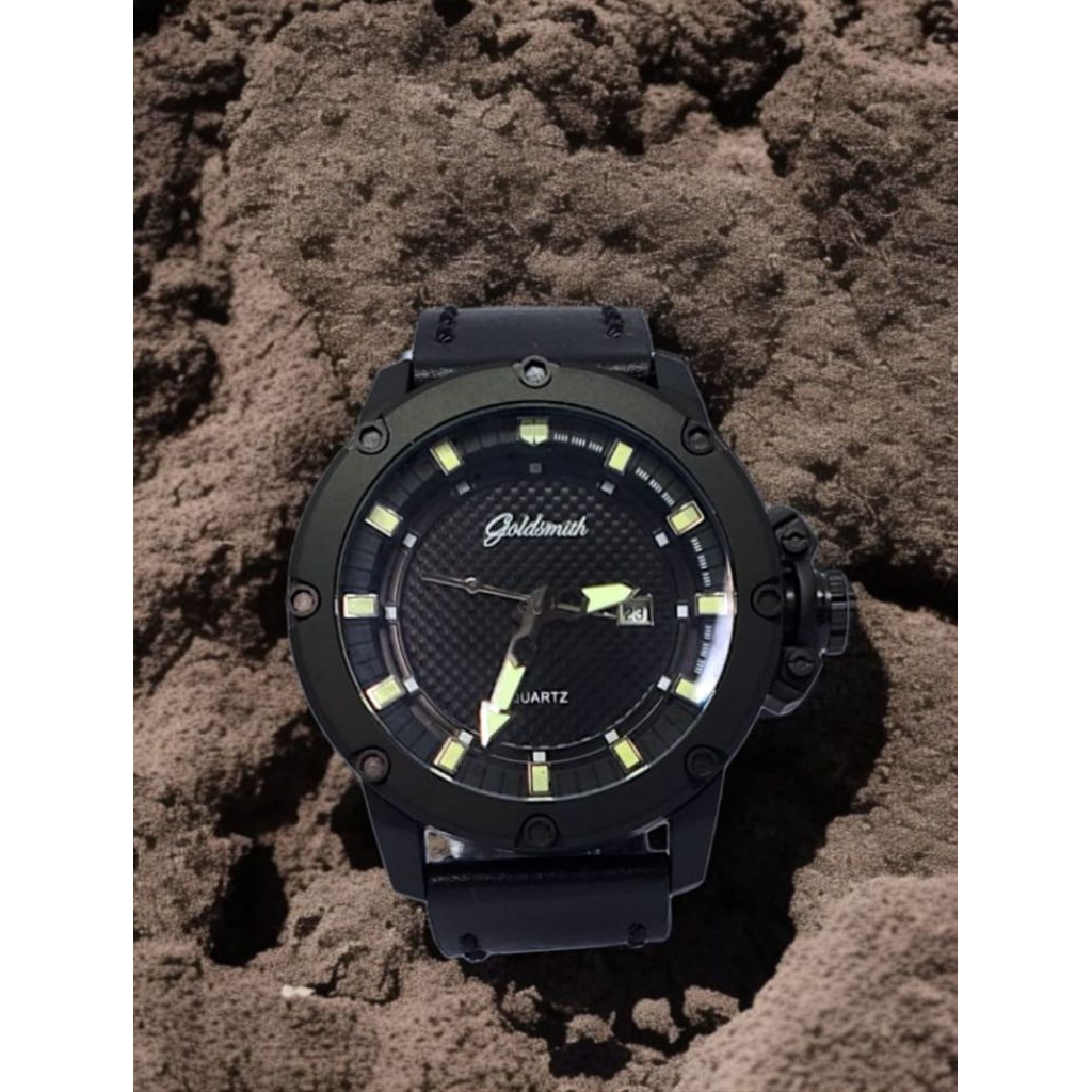 jam tangan pria Goldsmith time 8073 lthr