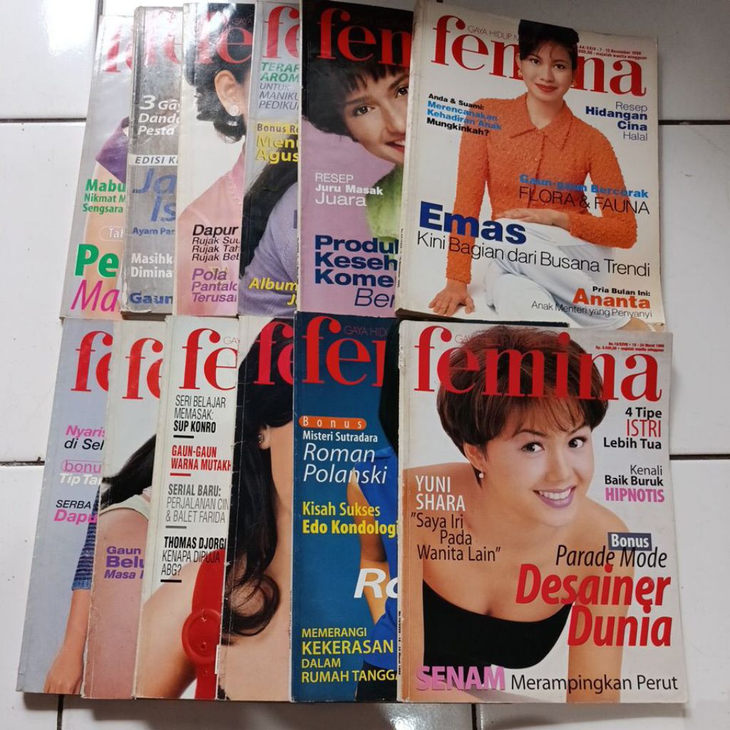 Majalah Femina Edisi 1996-1999