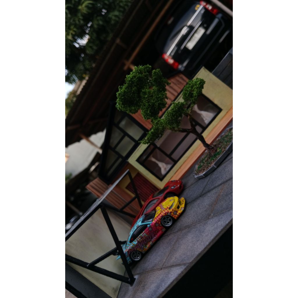 diorama halaman rumah