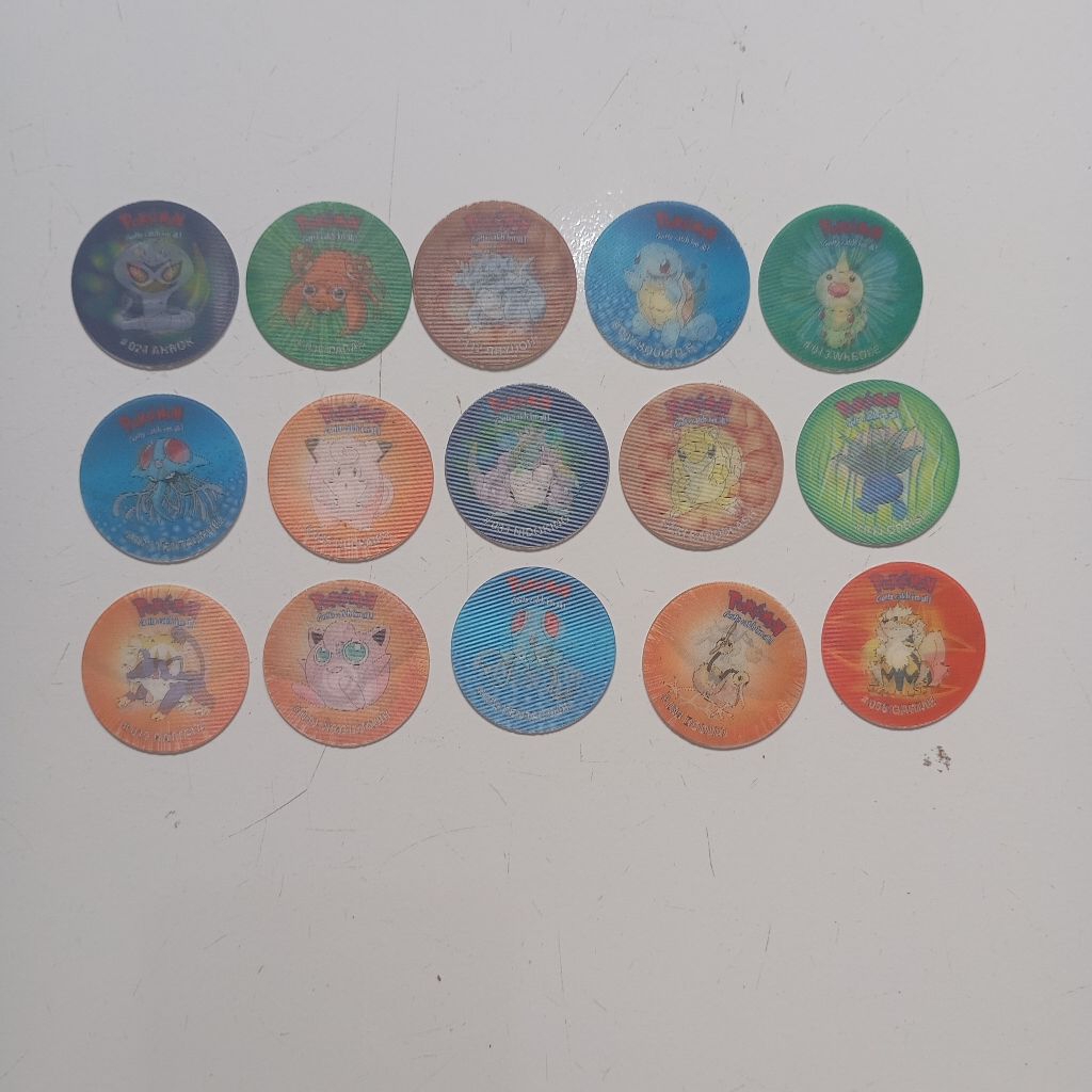 TAZOS POKEMON KING OF FIGHTER DIGIMON SPIN MATCH 3D