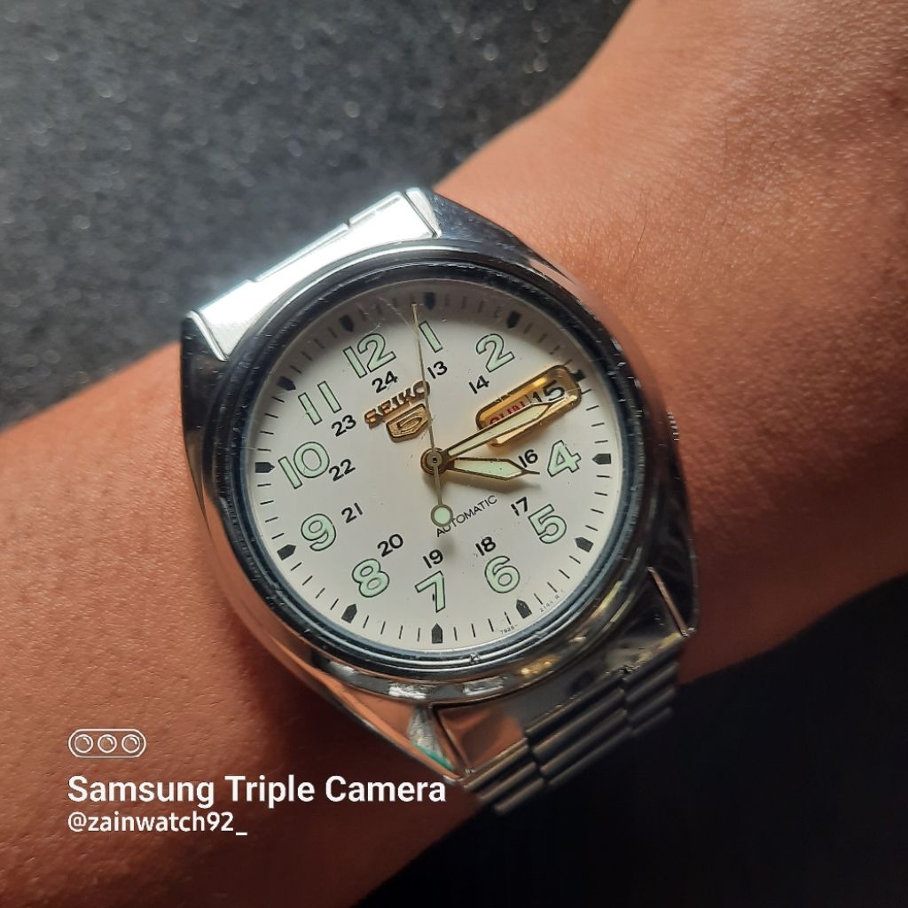 Seiko 5 Military SNK803 White Dial Automatic 7s26-0480 Vintage ORIGINAL