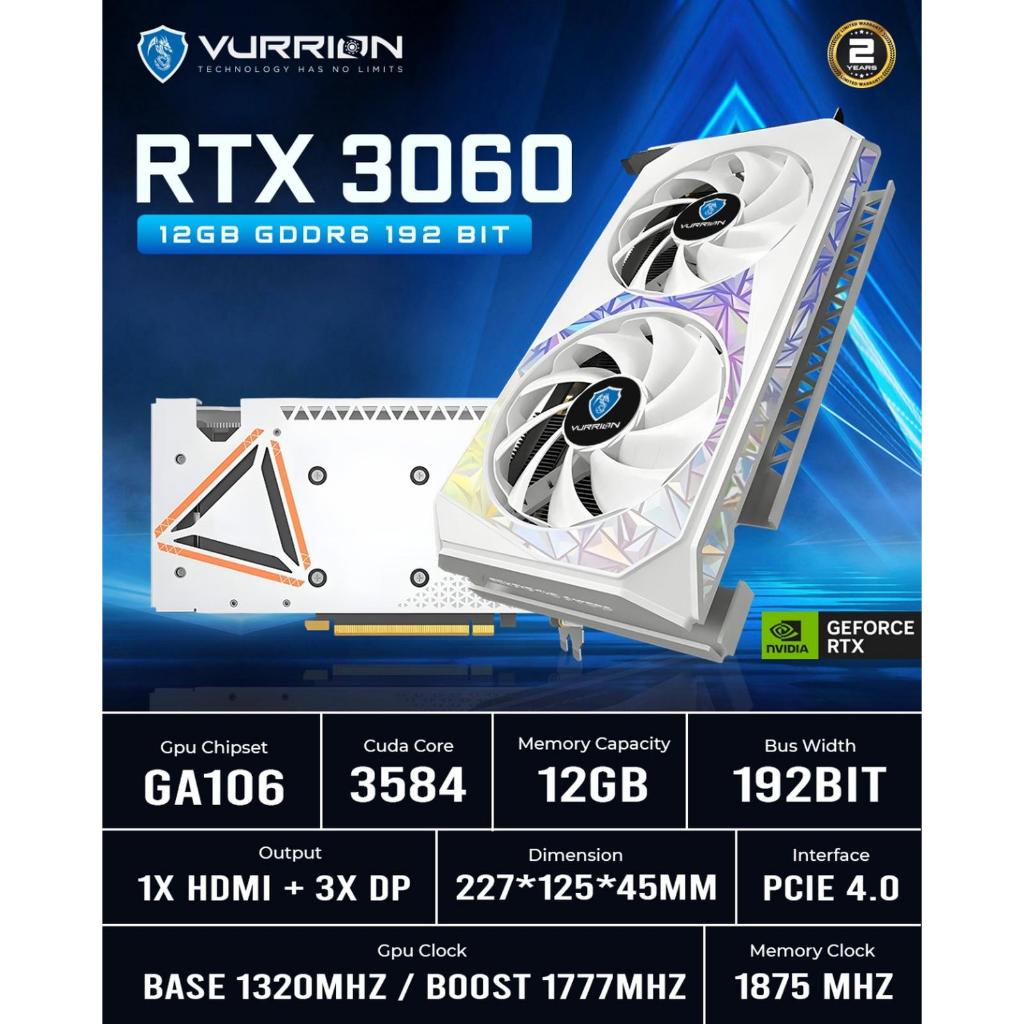 VURRION GEFORCE RTX 3060 FROZTINE 12GB GDDR6 NVIDIA VGA / 3060