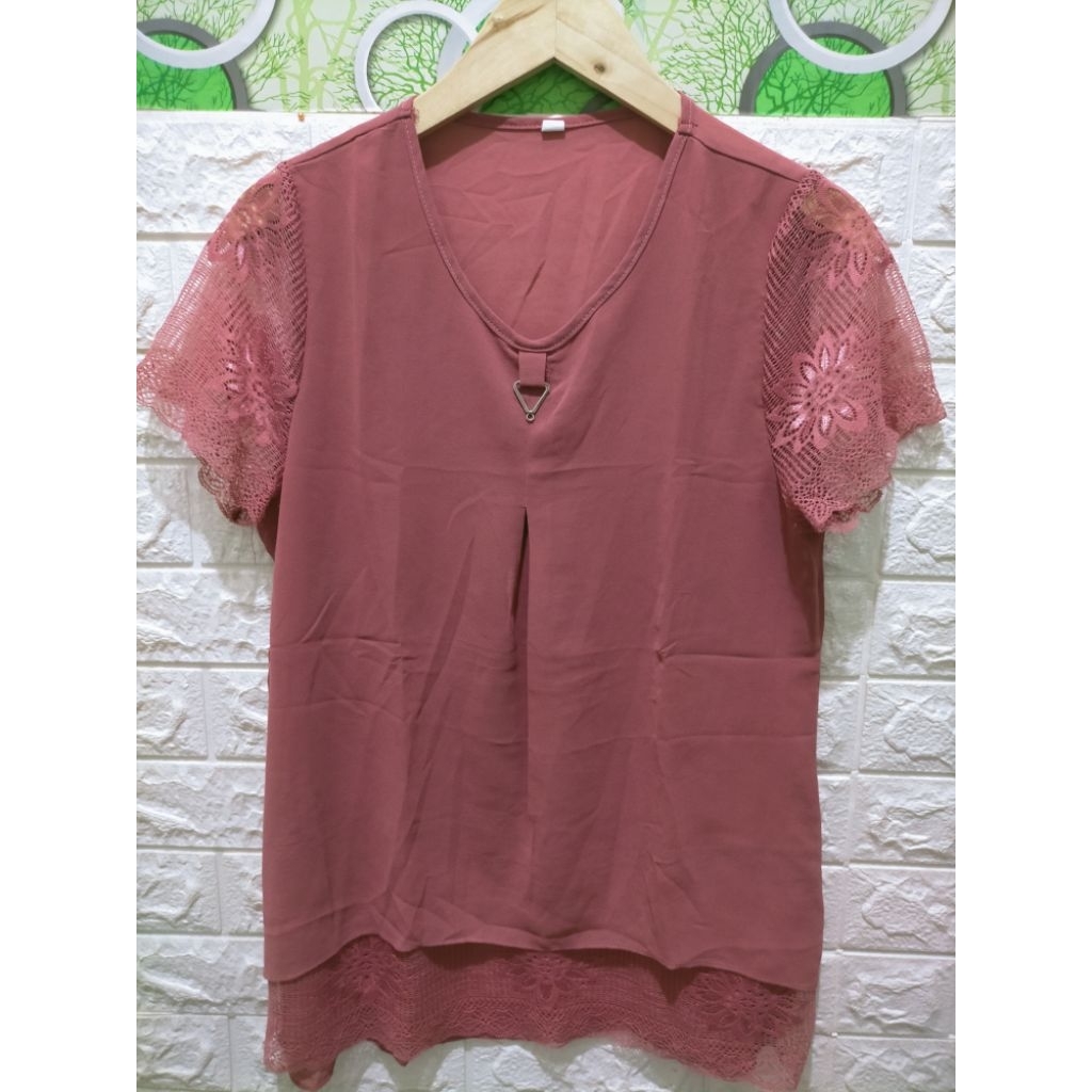 PRELOVED-Atasan wanita warna salem