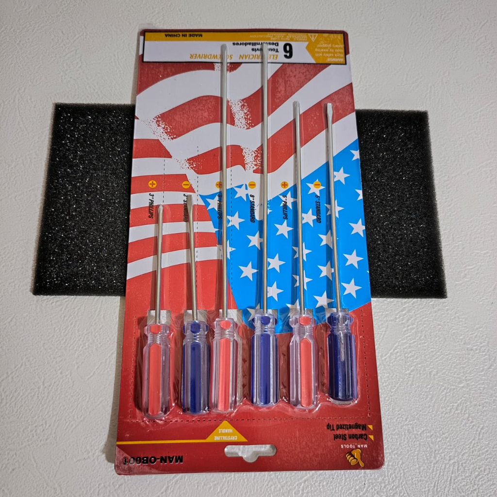 Obeng Set 6pcs Obeng Setting Karburator Obeng Radio - Obeng Kecil Kurus Panjang Min Plus / Ready Obe