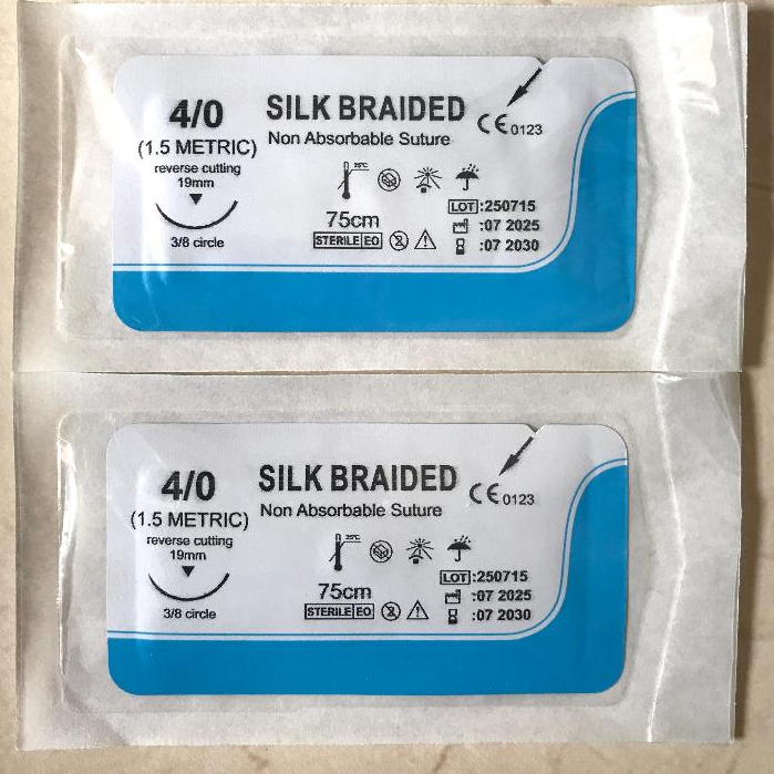 Benang silk /chromic /plain 4.0 ecer