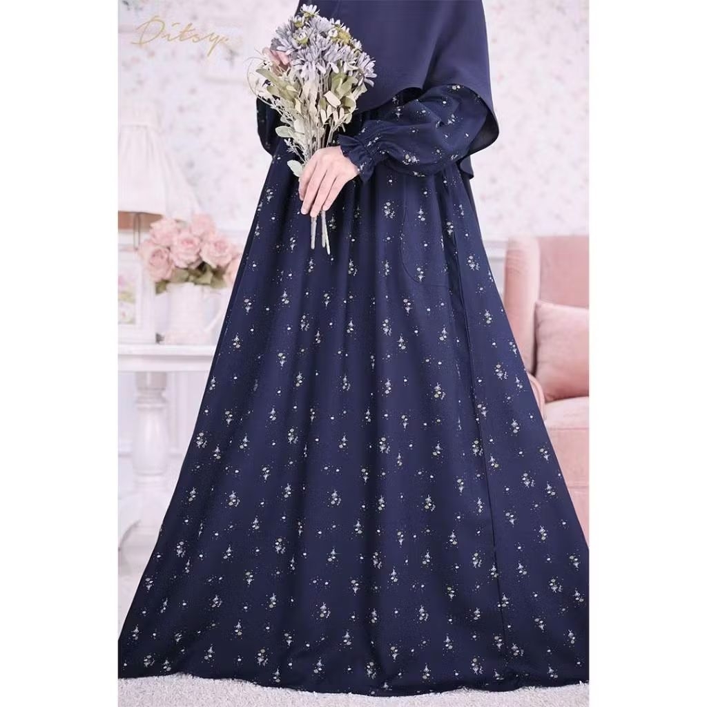 Ditsy Desember Eira midnight blue XL | Feyre Purple S