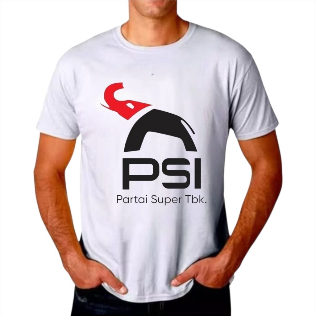 LOGO BARU kaos distro partai KAOS oblong psi PARTAI SOLIDARITAS INDONESIA BAHAN KOMBET