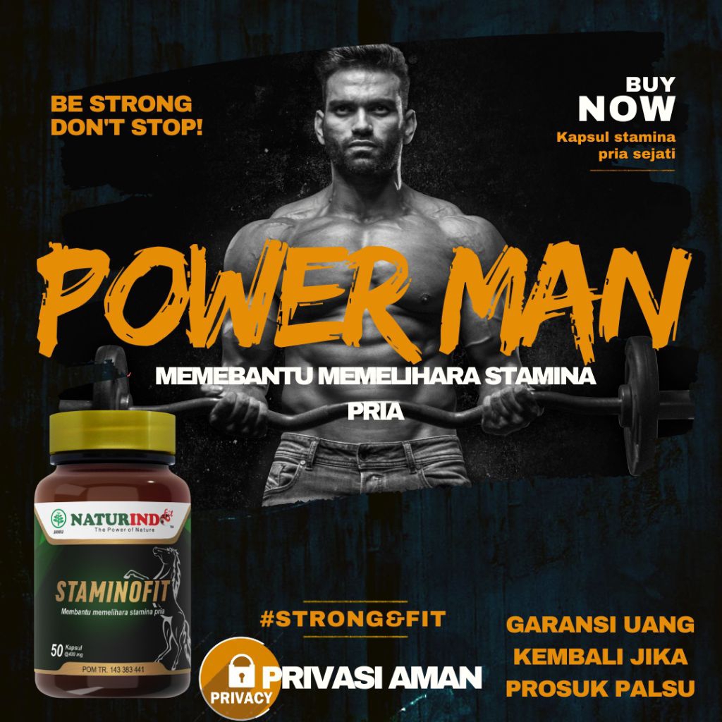 Obat Herbal Staminofit Berkhasiat Menjaga Stamina Pria tahan lama original 100% BPOM