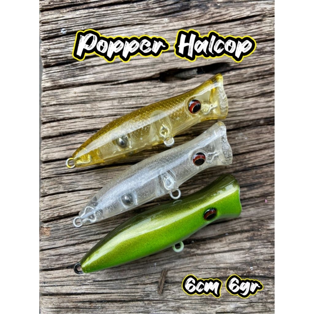 POPPER REPLIKA HALCO 6CM / LURE KILLER UMPAN KAKAP HAMPALA / Lure Popper / Umpan Casting