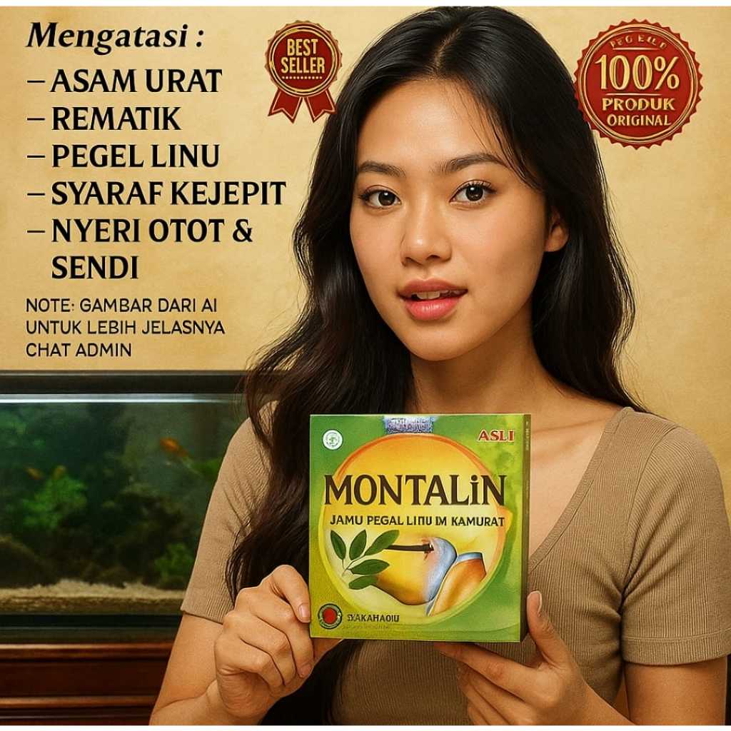 promo & cod|montalinTeng Asam Urat Nyeri Tulang 40 Kapsul-original
