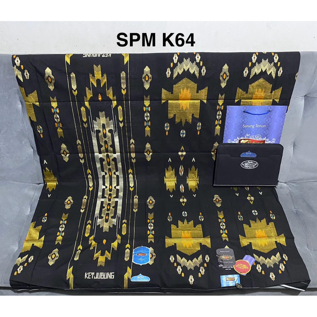 Sarung KETJUBUNG Style STG SPM SCP SKP SGD SKG Gold dan Sutera Spunsilk KDW Gold Jahit tengah