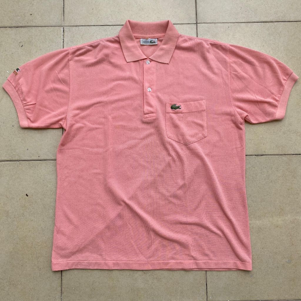 Vintage Lacoste polo shirt original Made in France second Bekas murah. Jual polo shirt Lacoste origi