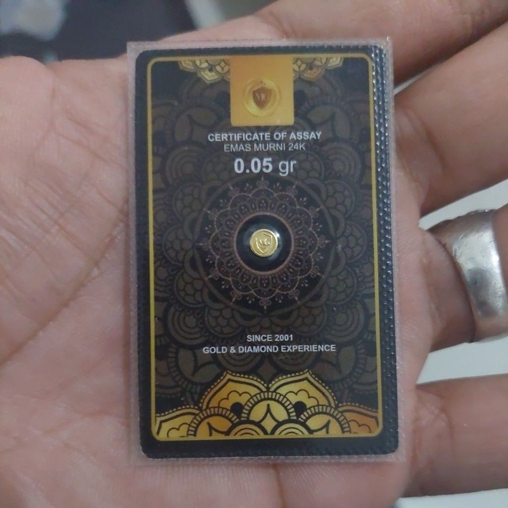 mini gold 0,05 gram asli.